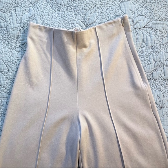 NWT Quince Ultra Stretch Ponte Super Wide Leg Pants Ecru Sz Medium🧡 - Picture 6 of 11